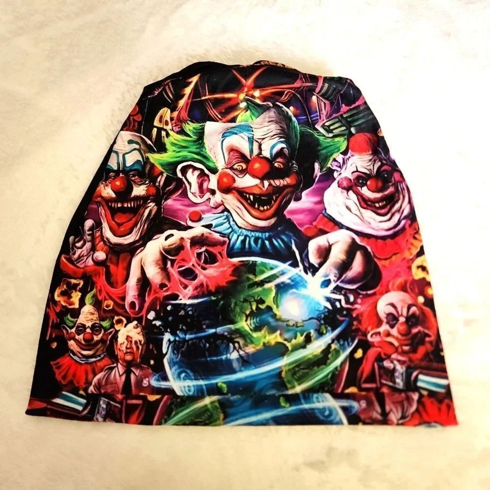 Scary Clown Slouch Knit Beanie
